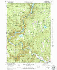 Rowe Massachusetts Historical topographic map, 1:24000 scale, 7.5 X 7.5 Minute, Year 1973