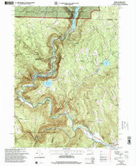 Rowe Massachusetts Historical topographic map, 1:24000 scale, 7.5 X 7.5 Minute, Year 1997