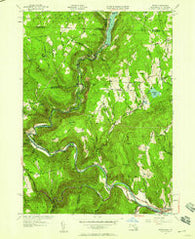 Rowe Massachusetts Historical topographic map, 1:24000 scale, 7.5 X 7.5 Minute, Year 1944