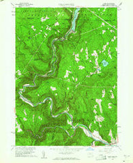 Rowe Massachusetts Historical topographic map, 1:24000 scale, 7.5 X 7.5 Minute, Year 1960