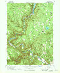 Rowe Massachusetts Historical topographic map, 1:24000 scale, 7.5 X 7.5 Minute, Year 1960