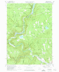 Rowe Massachusetts Historical topographic map, 1:24000 scale, 7.5 X 7.5 Minute, Year 1973