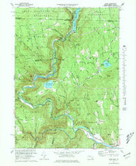 Rowe Massachusetts Historical topographic map, 1:24000 scale, 7.5 X 7.5 Minute, Year 1973