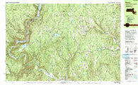 Rowe Massachusetts Historical topographic map, 1:25000 scale, 7.5 X 15 Minute, Year 1990