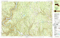Rowe Massachusetts Historical topographic map, 1:25000 scale, 7.5 X 15 Minute, Year 1990
