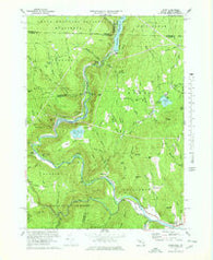 Rowe Massachusetts Historical topographic map, 1:25000 scale, 7.5 X 7.5 Minute, Year 1973