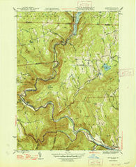 Rowe Massachusetts Historical topographic map, 1:31680 scale, 7.5 X 7.5 Minute, Year 1947