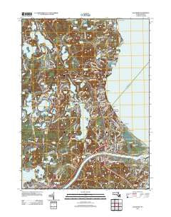 Sagamore Massachusetts Historical topographic map, 1:24000 scale, 7.5 X 7.5 Minute, Year 2012
