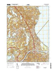 Sagamore Massachusetts Current topographic map, 1:24000 scale, 7.5 X 7.5 Minute, Year 2015