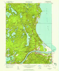 Sagamore Massachusetts Historical topographic map, 1:24000 scale, 7.5 X 7.5 Minute, Year 1951