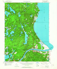 Sagamore Massachusetts Historical topographic map, 1:24000 scale, 7.5 X 7.5 Minute, Year 1951