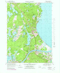 Sagamore Massachusetts Historical topographic map, 1:25000 scale, 7.5 X 7.5 Minute, Year 1967