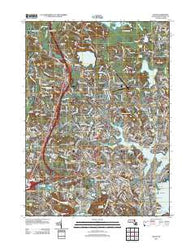 Salem Massachusetts Historical topographic map, 1:24000 scale, 7.5 X 7.5 Minute, Year 2012