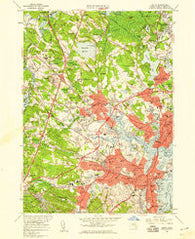 Salem Massachusetts Historical topographic map, 1:24000 scale, 7.5 X 7.5 Minute, Year 1956