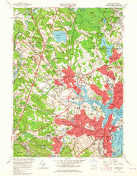Salem Massachusetts Historical topographic map, 1:24000 scale, 7.5 X 7.5 Minute, Year 1956