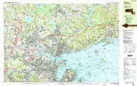 Salem Massachusetts Historical topographic map, 1:25000 scale, 7.5 X 15 Minute, Year 1985