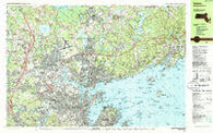 Salem Massachusetts Historical topographic map, 1:25000 scale, 7.5 X 15 Minute, Year 1985