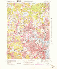 Salem Massachusetts Historical topographic map, 1:25000 scale, 7.5 X 7.5 Minute, Year 1970