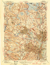 Salem Massachusetts Historical topographic map, 1:31680 scale, 7.5 X 7.5 Minute, Year 1944