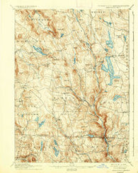 Sandisfield Massachusetts Historical topographic map, 1:62500 scale, 15 X 15 Minute, Year 1897