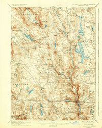 Sandisfield Massachusetts Historical topographic map, 1:62500 scale, 15 X 15 Minute, Year 1897