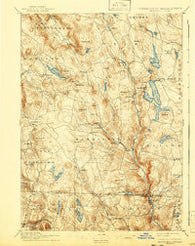 Sandisfield Massachusetts Historical topographic map, 1:62500 scale, 15 X 15 Minute, Year 1897
