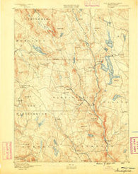 Sandisfield Massachusetts Historical topographic map, 1:62500 scale, 15 X 15 Minute, Year 1888