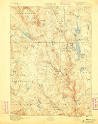 Sandisfield Massachusetts Historical topographic map, 1:62500 scale, 15 X 15 Minute, Year 1888
