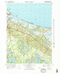 Sandwich Massachusetts Historical topographic map, 1:25000 scale, 7.5 X 7.5 Minute, Year 1972