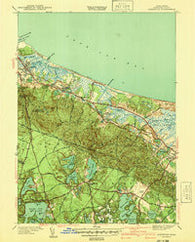 Sandwich Massachusetts Historical topographic map, 1:31680 scale, 7.5 X 7.5 Minute, Year 1938