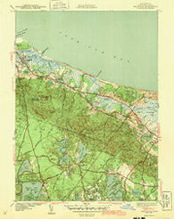 Sandwich Massachusetts Historical topographic map, 1:31680 scale, 7.5 X 7.5 Minute, Year 1943