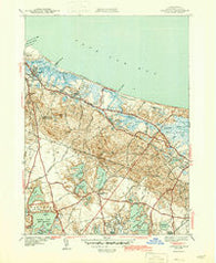 Sandwich Massachusetts Historical topographic map, 1:31680 scale, 7.5 X 7.5 Minute, Year 1943