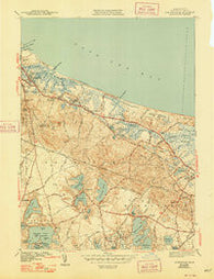 Sandwich Massachusetts Historical topographic map, 1:31680 scale, 7.5 X 7.5 Minute, Year 1943