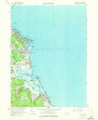 Scituate Massachusetts Historical topographic map, 1:24000 scale, 7.5 X 7.5 Minute, Year 1961