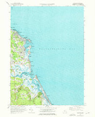 Scituate Massachusetts Historical topographic map, 1:24000 scale, 7.5 X 7.5 Minute, Year 1974