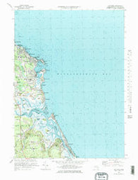 Scituate Massachusetts Historical topographic map, 1:25000 scale, 7.5 X 7.5 Minute, Year 1974