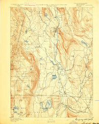 Sheffield Massachusetts Historical topographic map, 1:62500 scale, 15 X 15 Minute, Year 1888