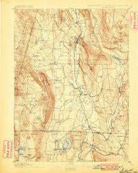 Sheffield Massachusetts Historical topographic map, 1:62500 scale, 15 X 15 Minute, Year 1897