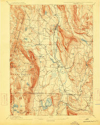 Sheffield Massachusetts Historical topographic map, 1:62500 scale, 15 X 15 Minute, Year 1897