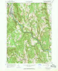 Shelburne Falls Massachusetts Historical topographic map, 1:24000 scale, 7.5 X 7.5 Minute, Year 1961