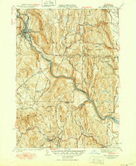 Shelburne Falls Massachusetts Historical topographic map, 1:31680 scale, 7.5 X 7.5 Minute, Year 1941