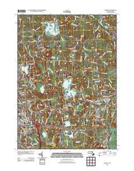 Shirley Massachusetts Historical topographic map, 1:24000 scale, 7.5 X 7.5 Minute, Year 2012