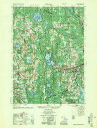 Shirley Massachusetts Historical topographic map, 1:25000 scale, 7.5 X 7.5 Minute, Year 1955