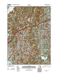 Shrewsbury Massachusetts Historical topographic map, 1:24000 scale, 7.5 X 7.5 Minute, Year 2012