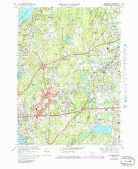 Shrewsbury Massachusetts Historical topographic map, 1:24000 scale, 7.5 X 7.5 Minute, Year 1969