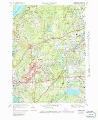 Shrewsbury Massachusetts Historical topographic map, 1:24000 scale, 7.5 X 7.5 Minute, Year 1969