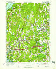 Shrewsbury Massachusetts Historical topographic map, 1:24000 scale, 7.5 X 7.5 Minute, Year 1953