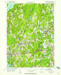 Shrewsbury Massachusetts Historical topographic map, 1:24000 scale, 7.5 X 7.5 Minute, Year 1953