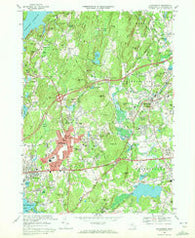 Shrewsbury Massachusetts Historical topographic map, 1:24000 scale, 7.5 X 7.5 Minute, Year 1969