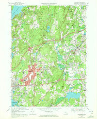 Shrewsbury Massachusetts Historical topographic map, 1:24000 scale, 7.5 X 7.5 Minute, Year 1969